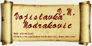 Vojislavka Modraković vizit kartica